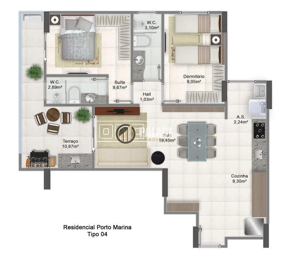 Apartamento, 2 quartos, 74 m² - Foto 16