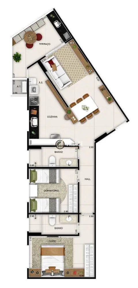 Apartamento, 2 quartos, 72 m² - Foto 8