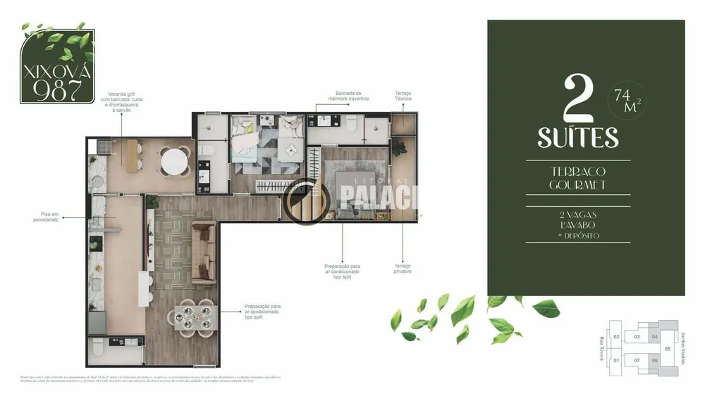 Apartamento, 2 quartos, 74 m² - Foto 19