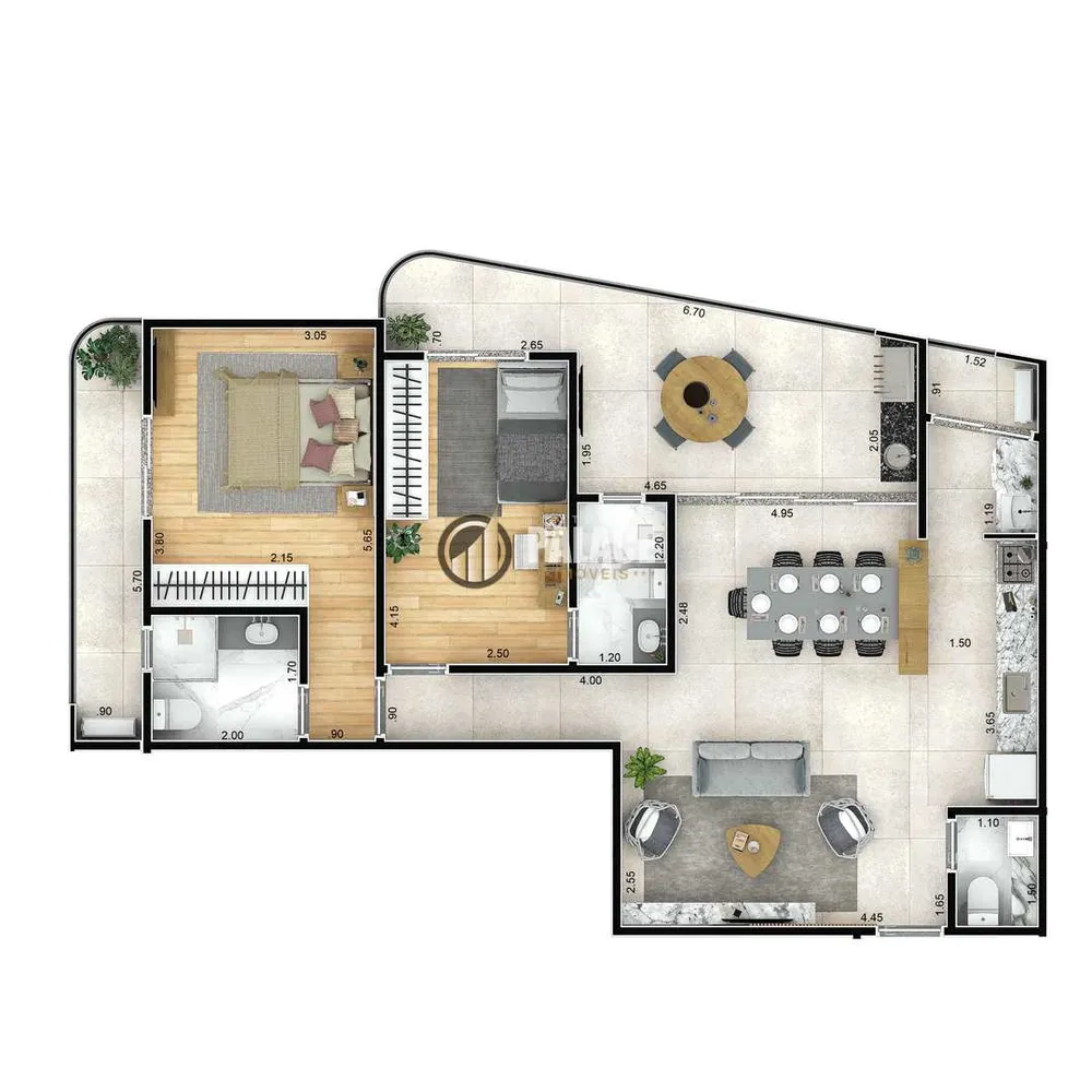Apartamento, 2 quartos, 93 m² - Foto 6