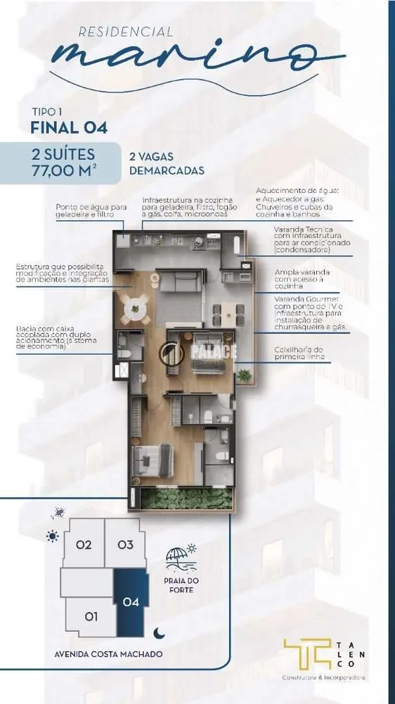 Apartamento, 2 quartos, 77 m² - Foto 8