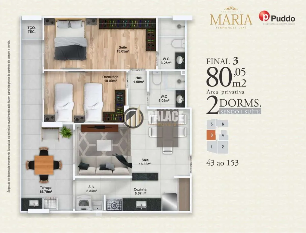 Apartamento, 2 quartos, 80 m² - Foto 6