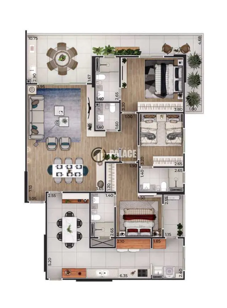 Apartamento, 3 quartos, 149 m² - Foto 8