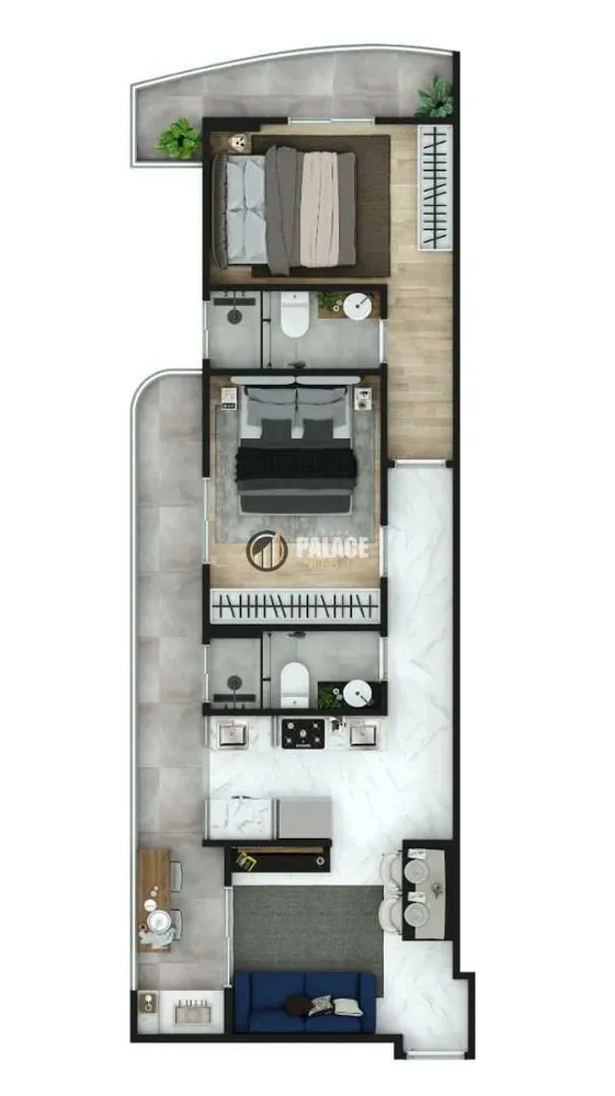 Apartamento, 2 quartos, 58 m² - Foto 4