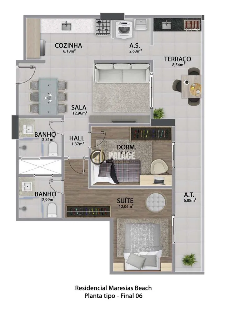 Apartamento, 2 quartos, 72 m² - Foto 11