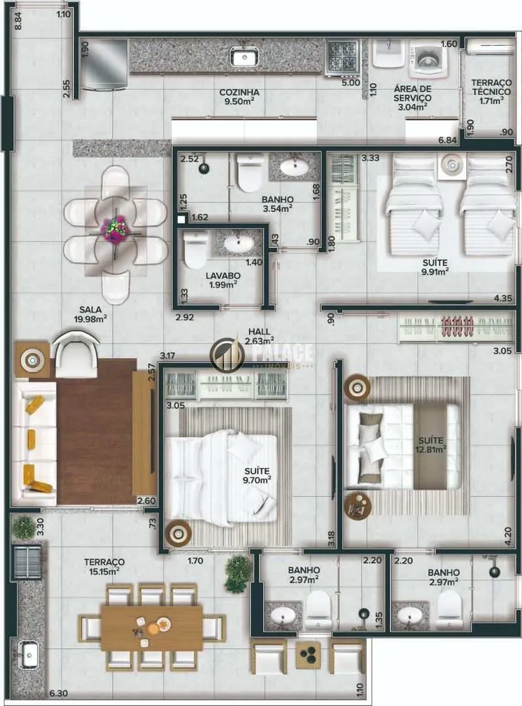 Apartamento, 3 quartos, 105 m² - Foto 6