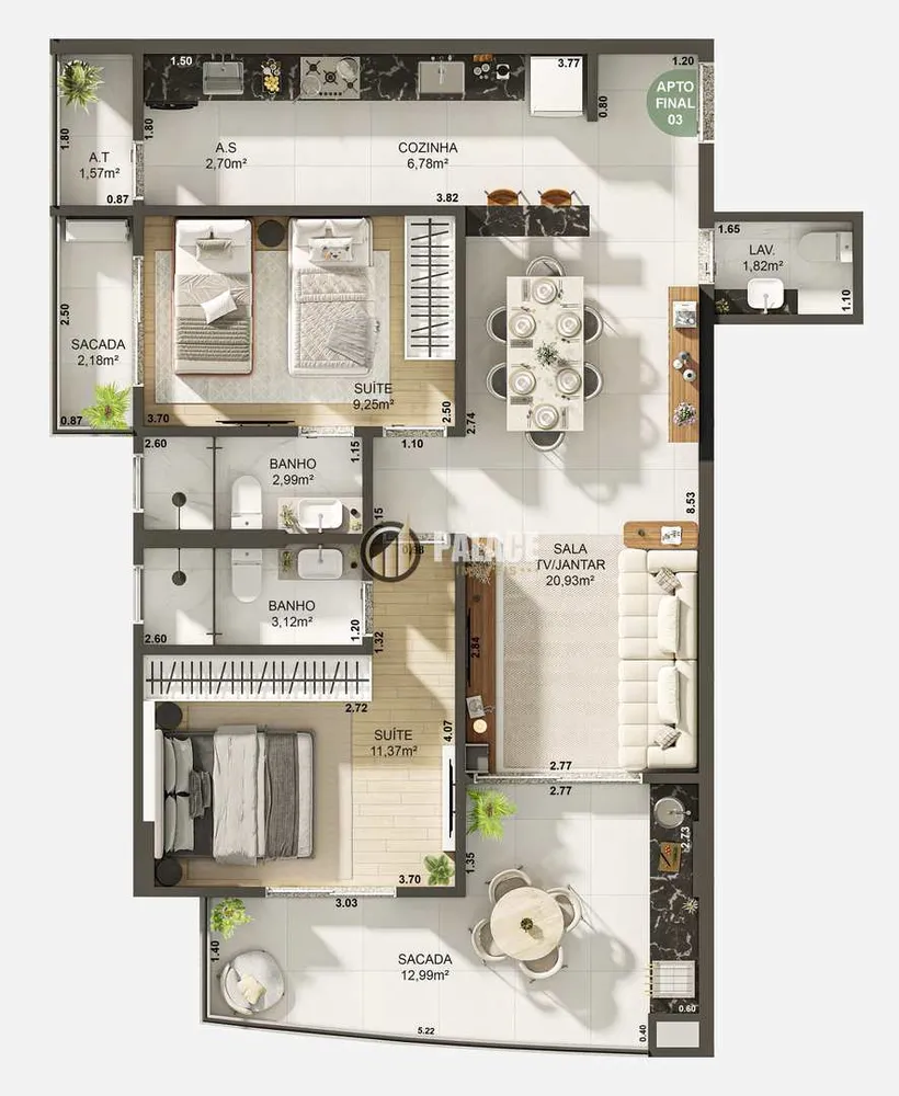 Apartamento, 2 quartos, 86 m² - Foto 12