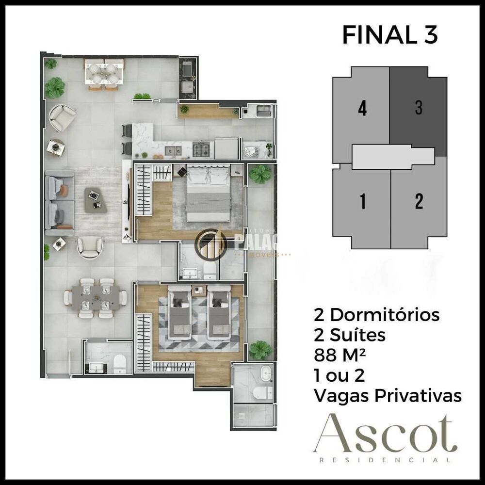 Apartamento, 2 quartos, 88 m² - Foto 17