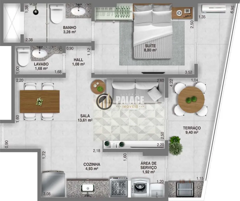 Apartamento, 1 quarto, 50 m² - Foto 8