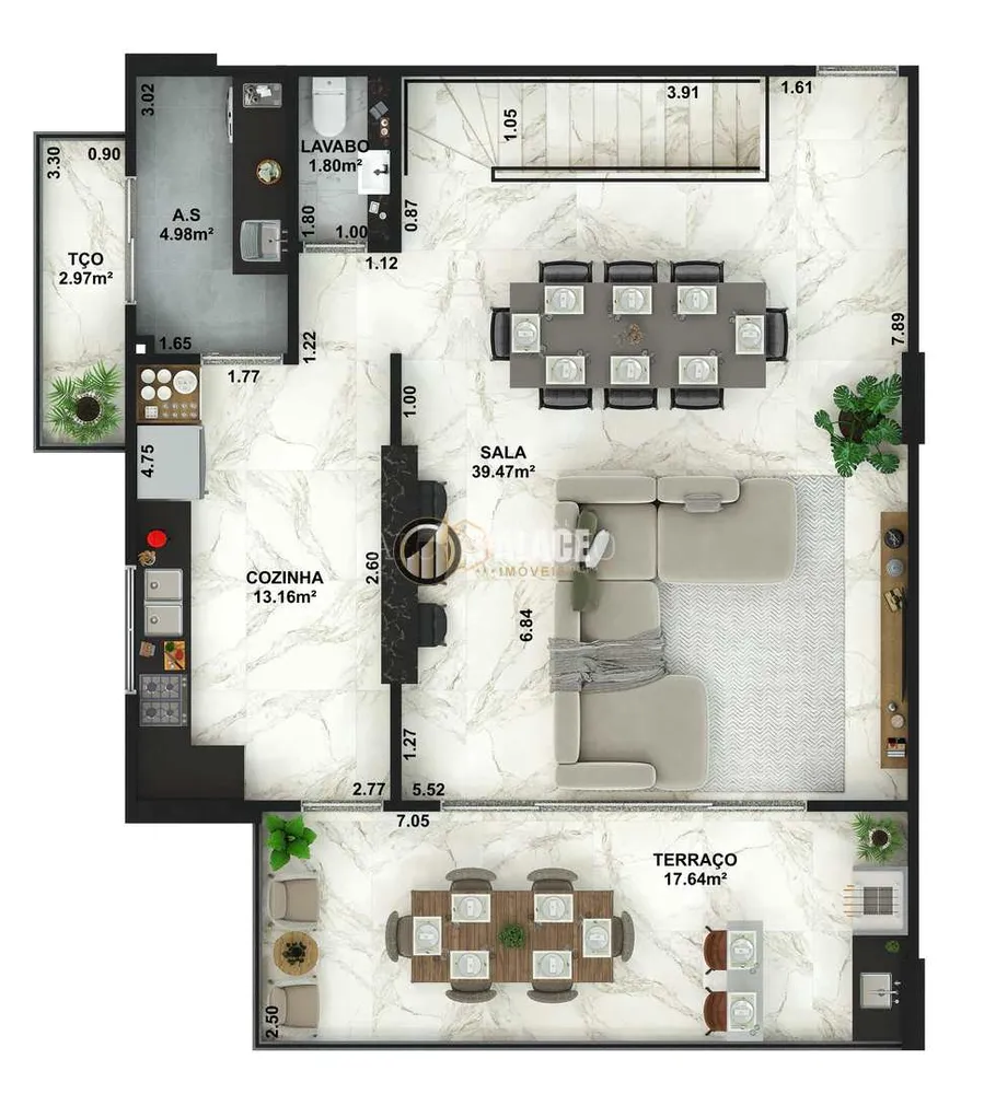 Cobertura, 3 quartos, 184 m² - Foto 4