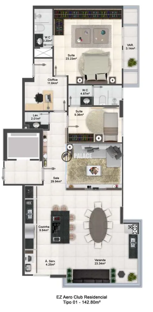 Apartamento, 3 quartos, 142 m² - Foto 8