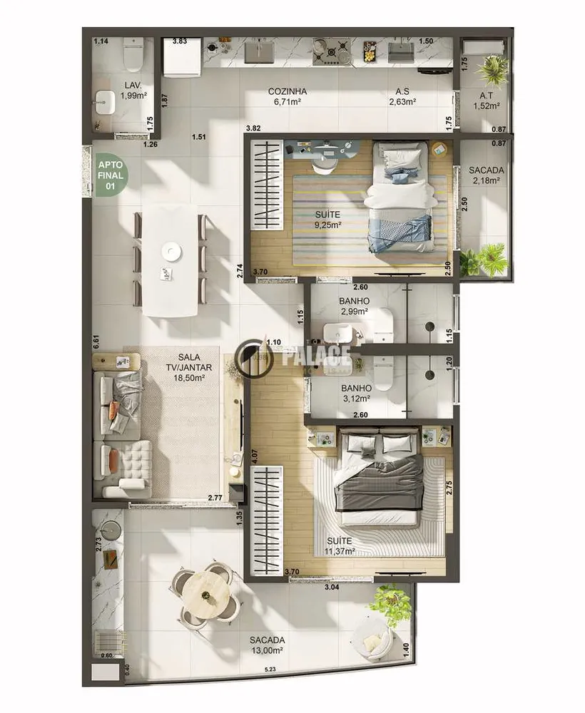 Apartamento, 2 quartos, 83 m² - Foto 5