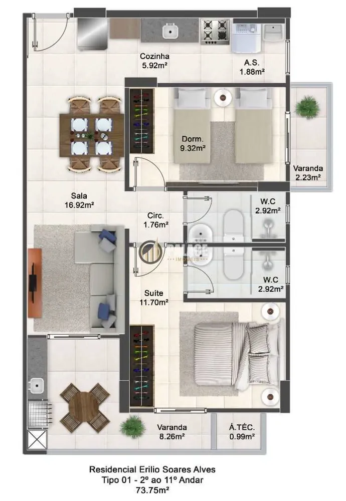 Apartamento, 2 quartos, 87 m² - Foto 16