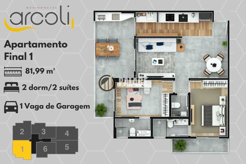 Apartamento, 2 quartos, 81 m² - Foto 8