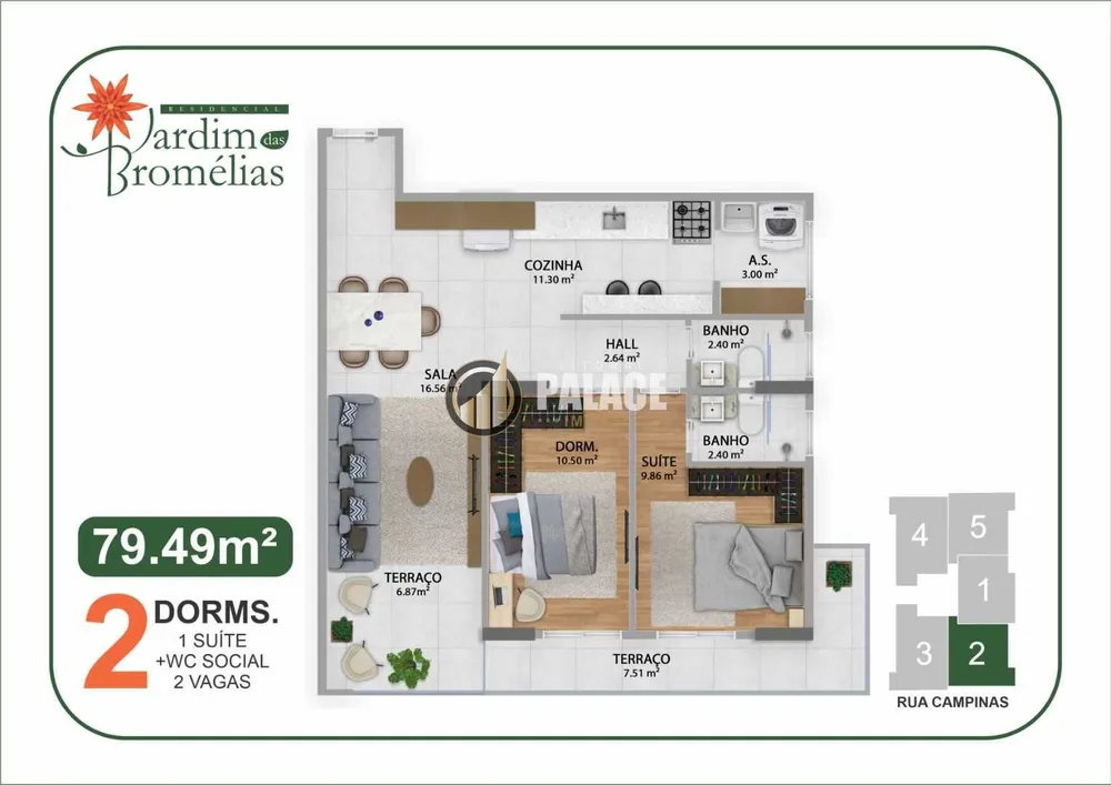 Apartamento, 2 quartos, 79 m² - Foto 16