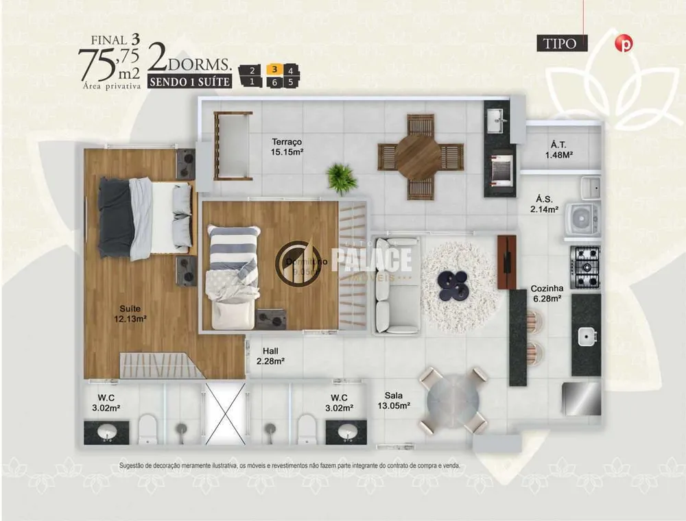 Apartamento, 2 quartos, 76 m² - Foto 16