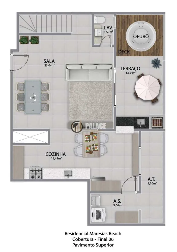 Cobertura, 3 quartos, 154 m² - Foto 8