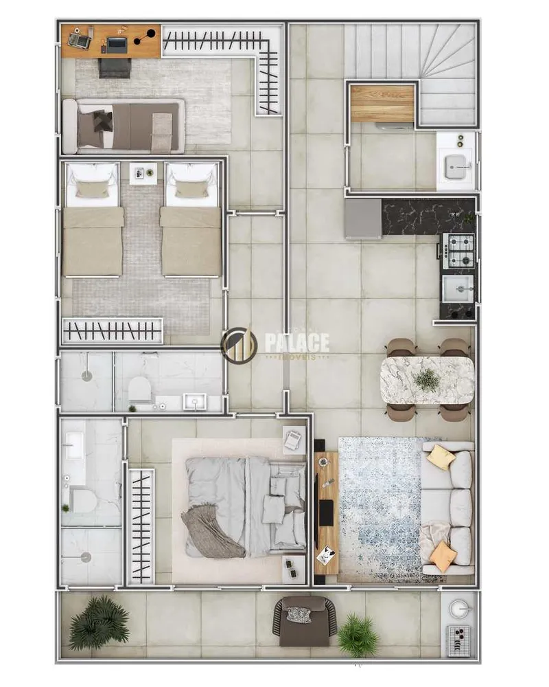 Casa de Condomínio, 2 quartos - Foto 4