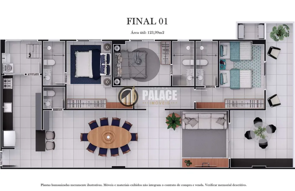 Apartamento, 3 quartos, 123 m² - Foto 8