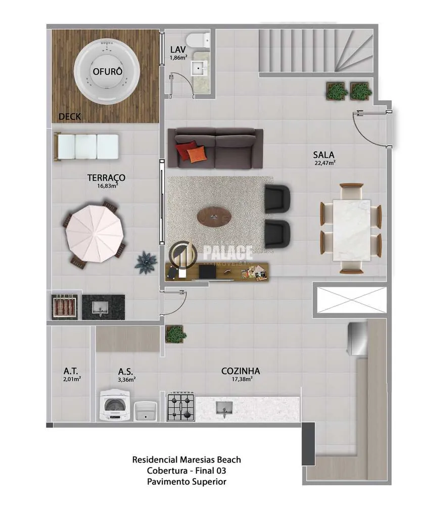 Cobertura, 3 quartos, 150 m² - Foto 4