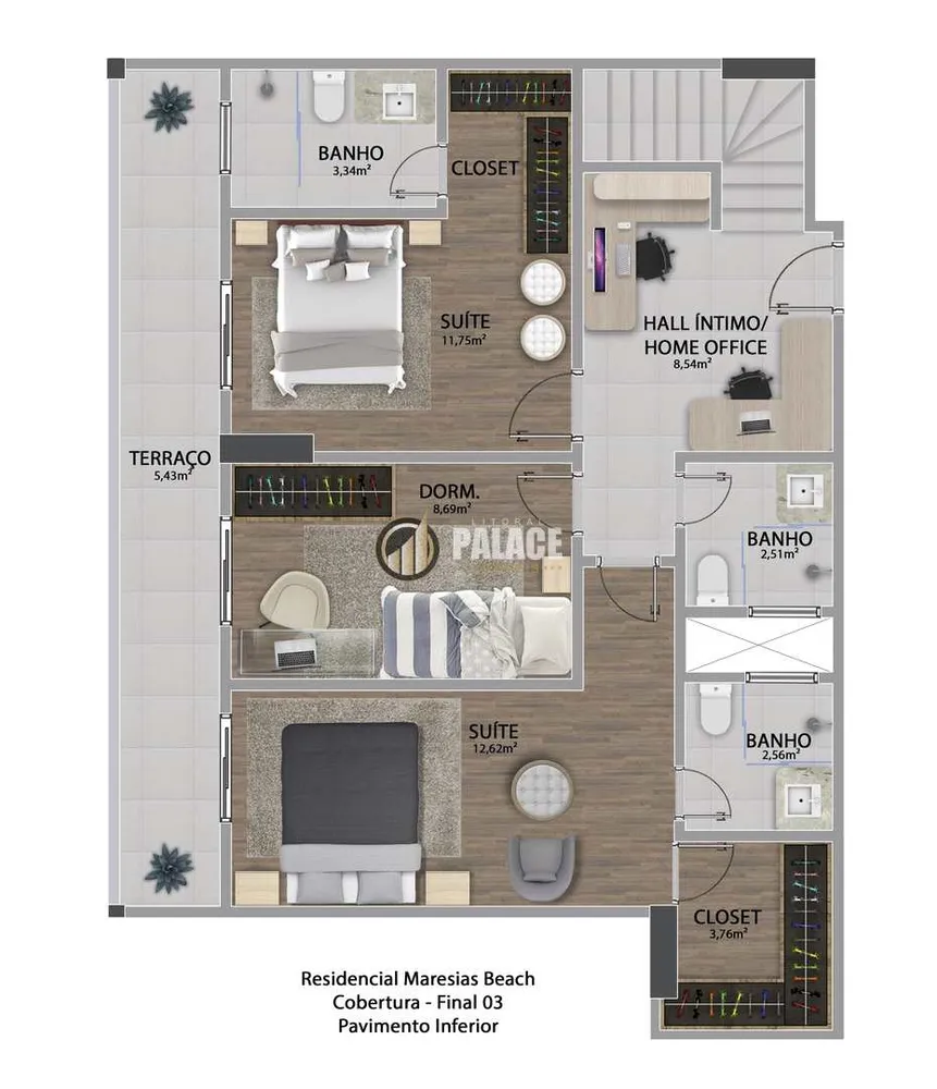 Cobertura, 3 quartos, 150 m² - Foto 8