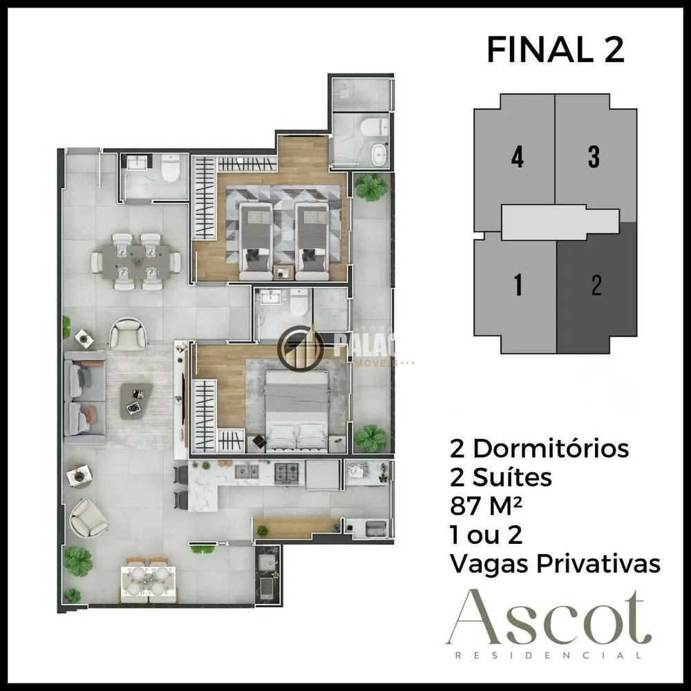 Apartamento, 2 quartos, 87 m² - Foto 4