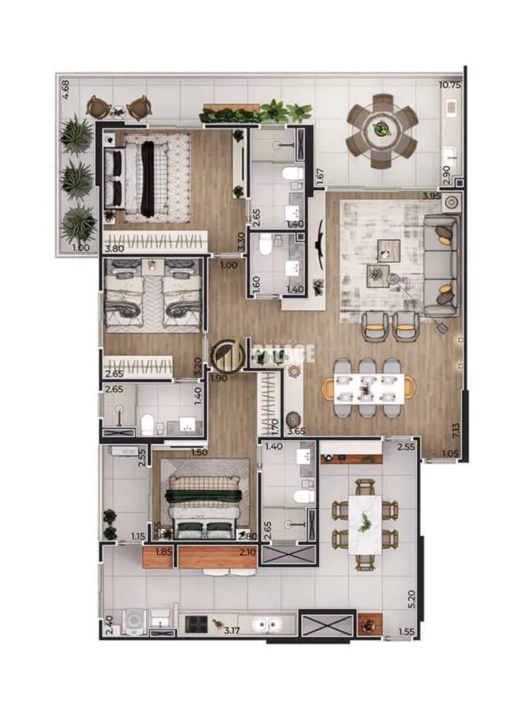 Apartamento, 3 quartos, 148 m² - Foto 7