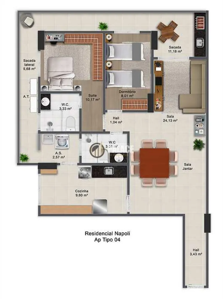 Apartamento, 4 quartos, 90 m² - Foto 4