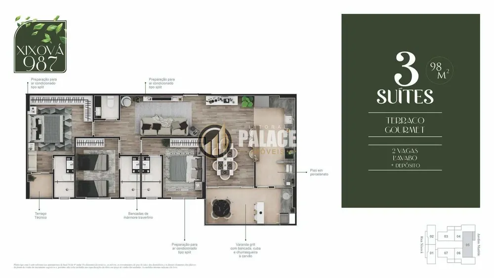 Apartamento, 3 quartos, 98 m² - Foto 19