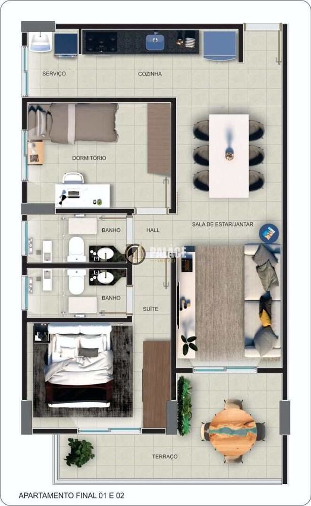 Apartamento, 2 quartos, 68 m² - Foto 3