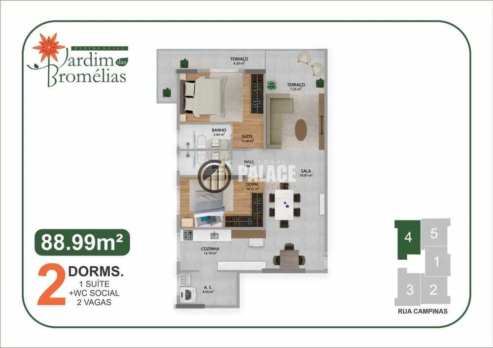 Apartamento, 2 quartos, 88 m² - Foto 4