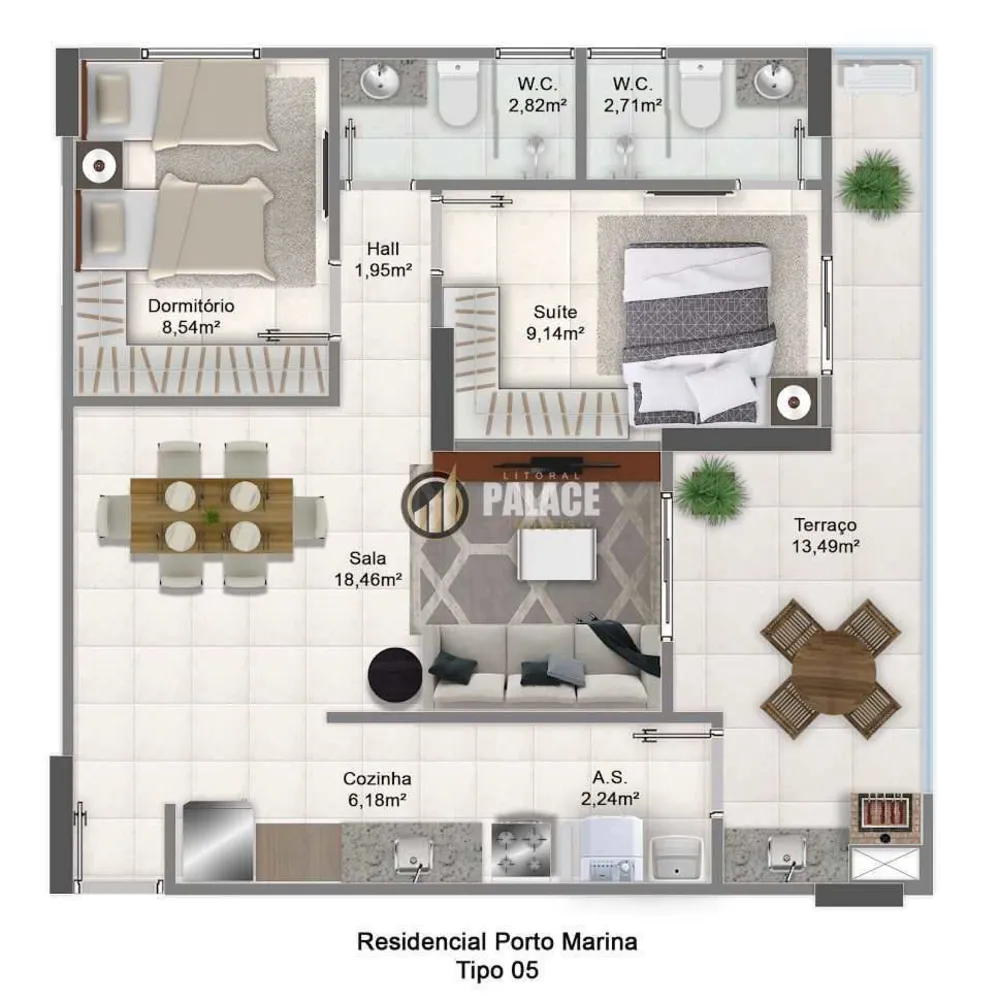 Apartamento, 2 quartos, 73 m² - Foto 20