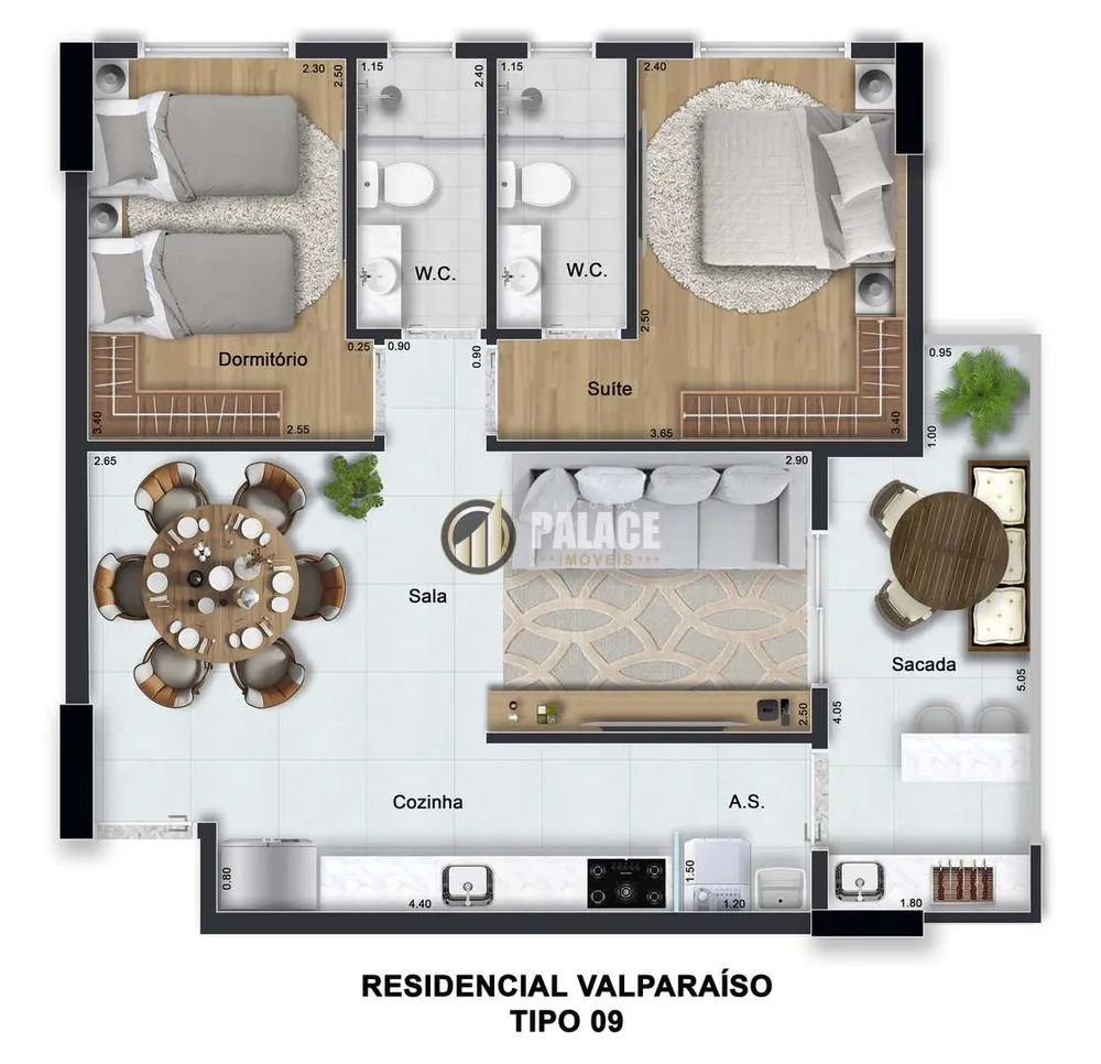 Apartamento, 2 quartos, 63 m² - Foto 10