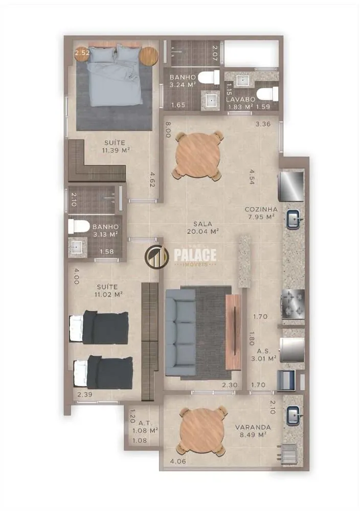 Apartamento, 2 quartos, 81 m² - Foto 6