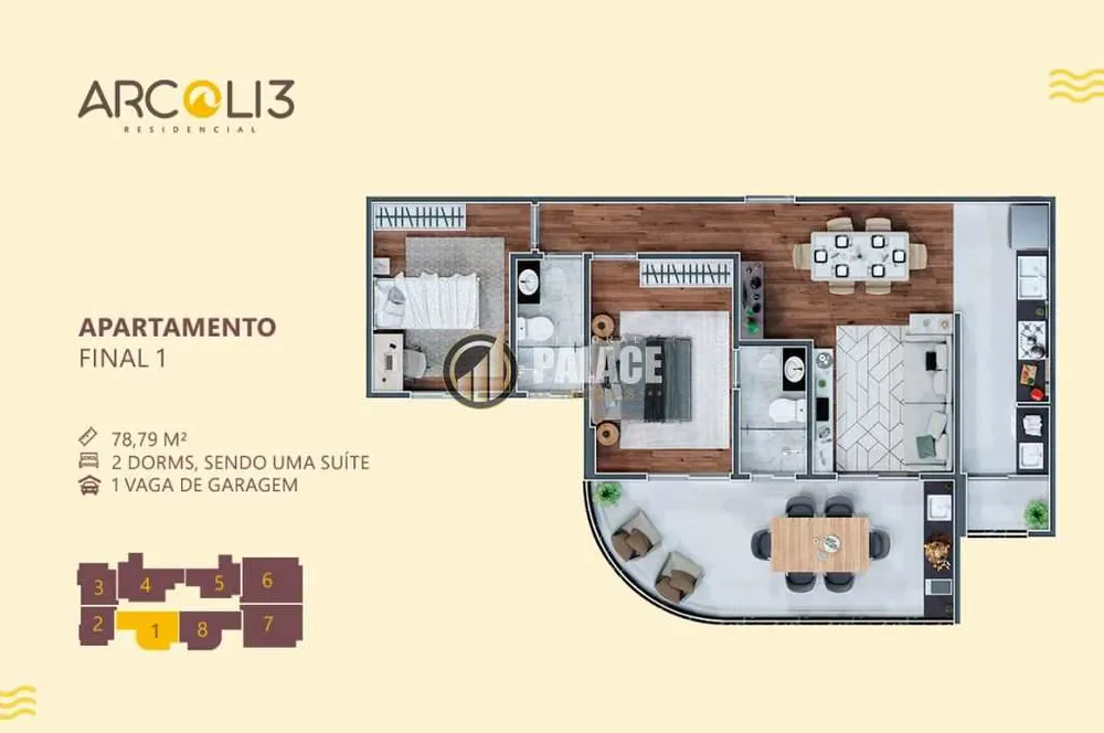 Apartamento, 2 quartos, 78 m² - Foto 12