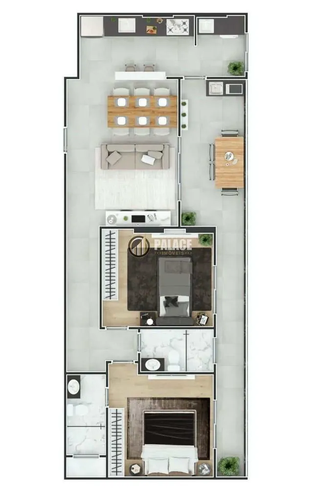 Apartamento, 2 quartos, 84 m² - Foto 1