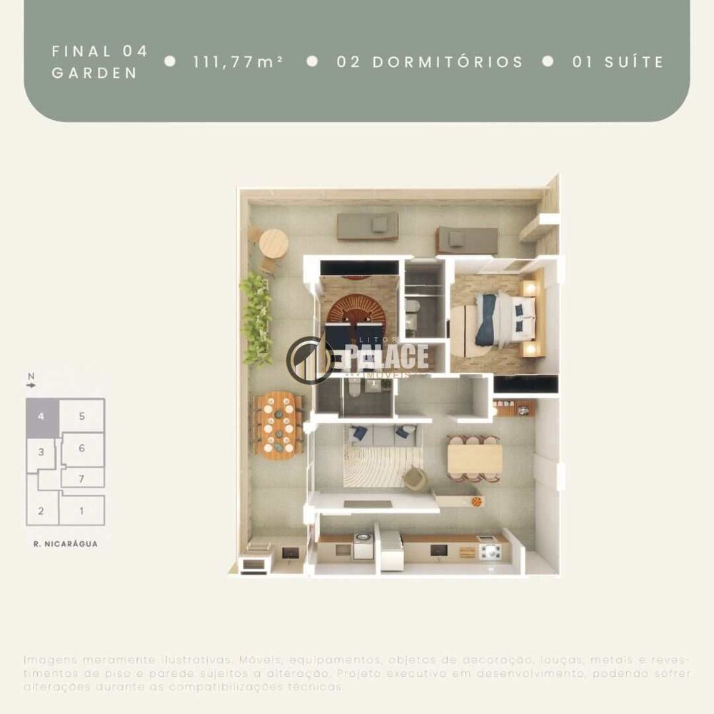 Apartamento, 2 quartos, 77 m² - Foto 1