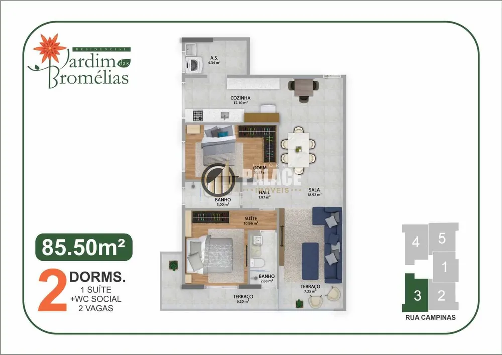 Apartamento, 2 quartos, 85 m² - Foto 6