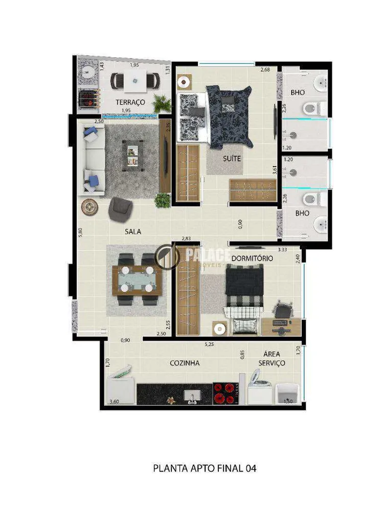 Apartamento, 2 quartos, 60 m² - Foto 16
