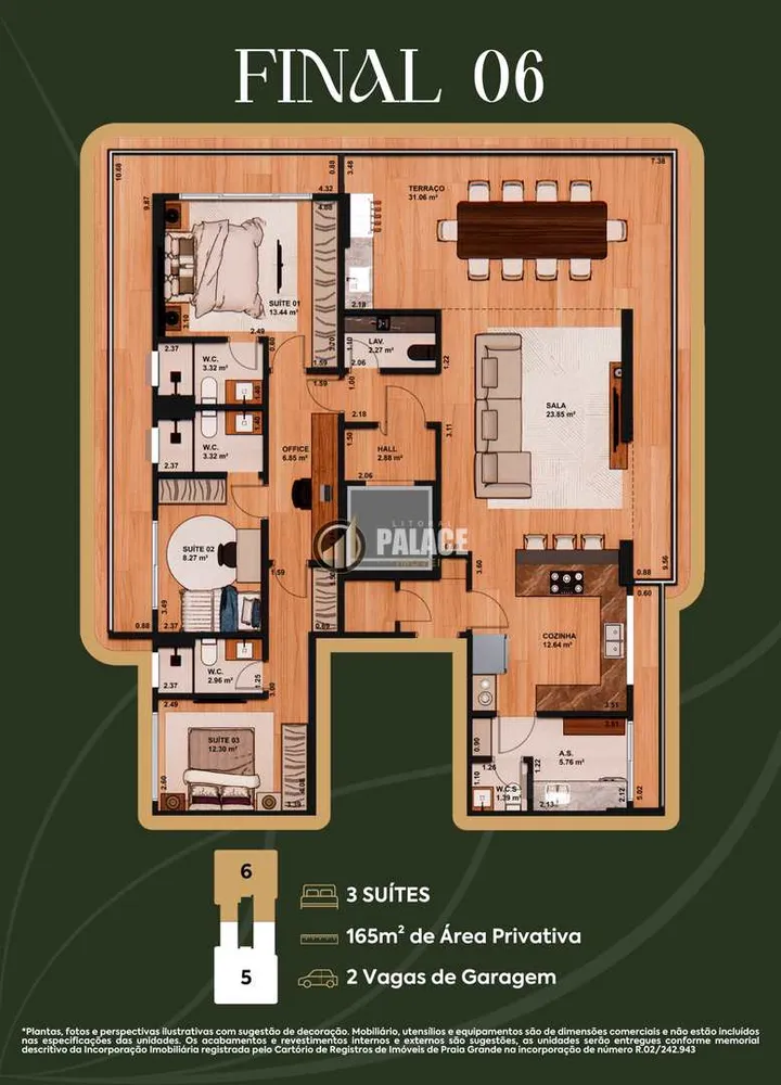 Apartamento, 3 quartos, 164 m² - Foto 5