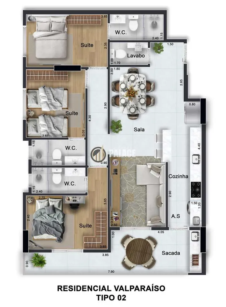 Apartamento, 3 quartos, 90 m² - Foto 6