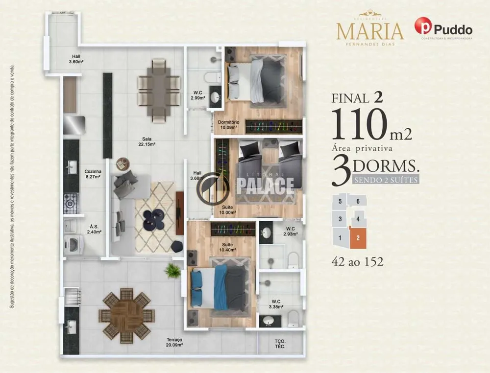 Apartamento, 3 quartos, 110 m² - Foto 6