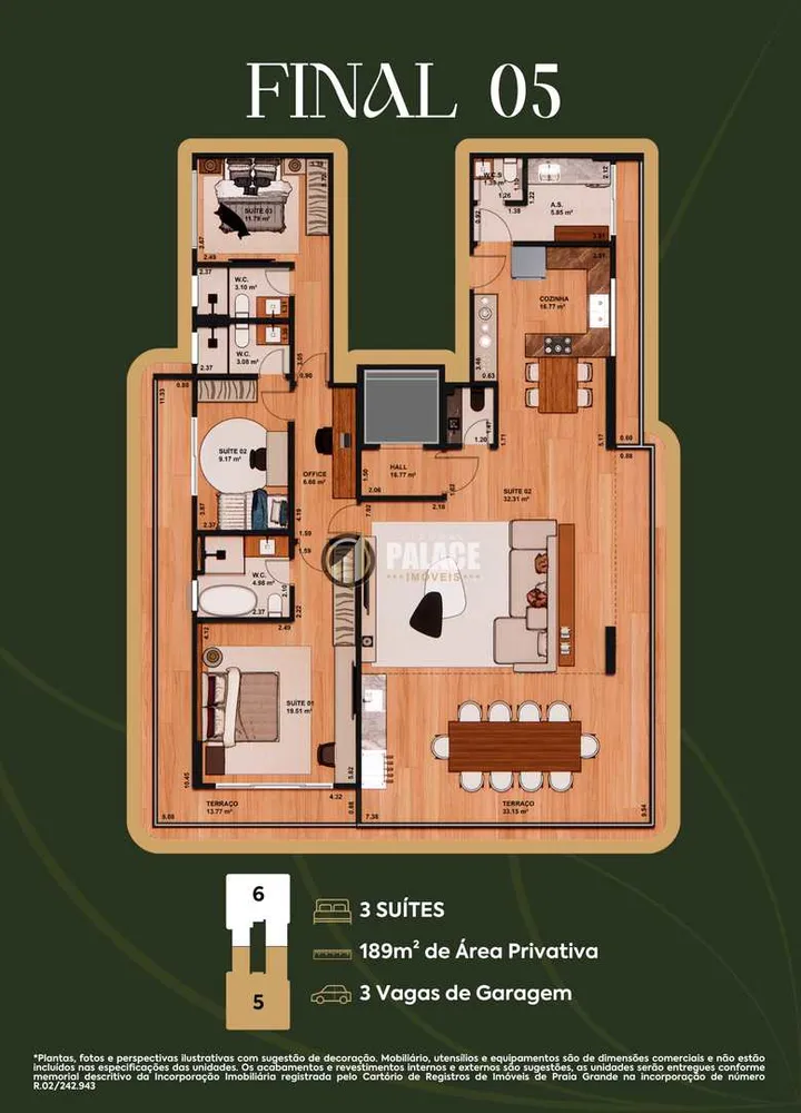 Apartamento, 3 quartos, 188 m² - Foto 8