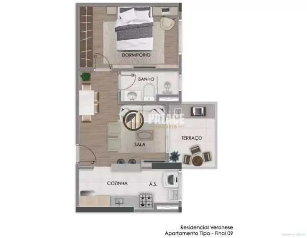 Apartamento, 1 quarto, 38 m² - Foto 7