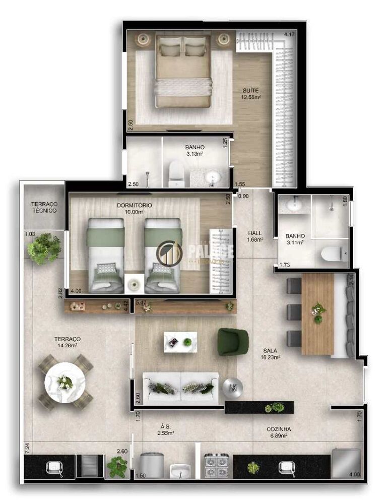 Apartamento, 2 quartos, 78 m² - Foto 4