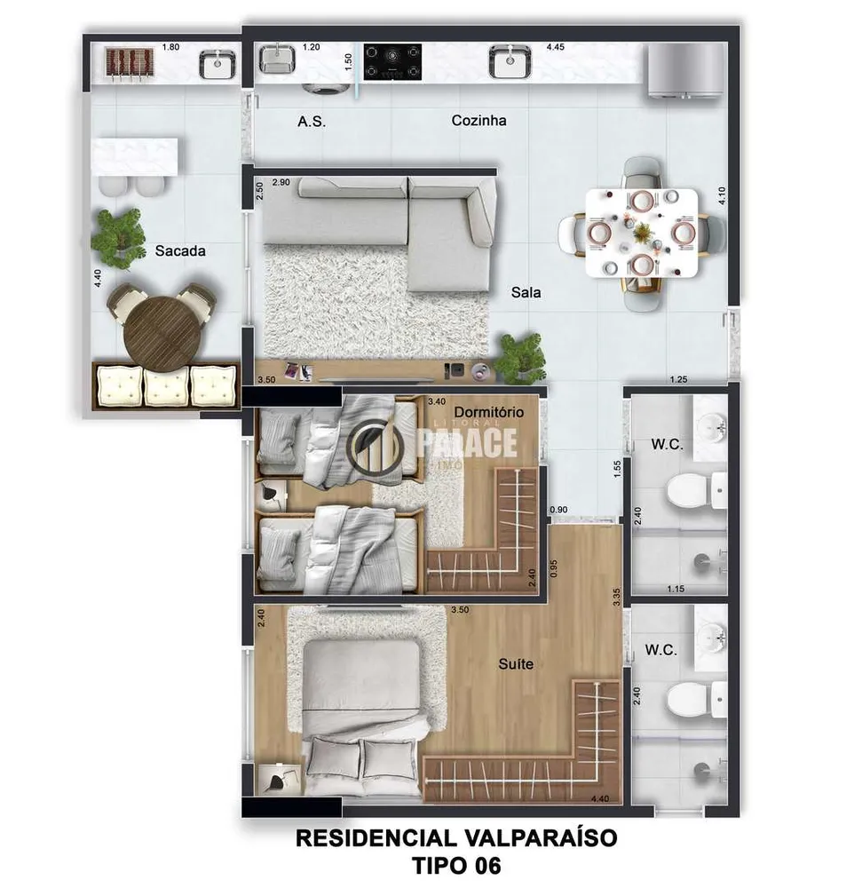 Apartamento, 2 quartos, 63 m² - Foto 8