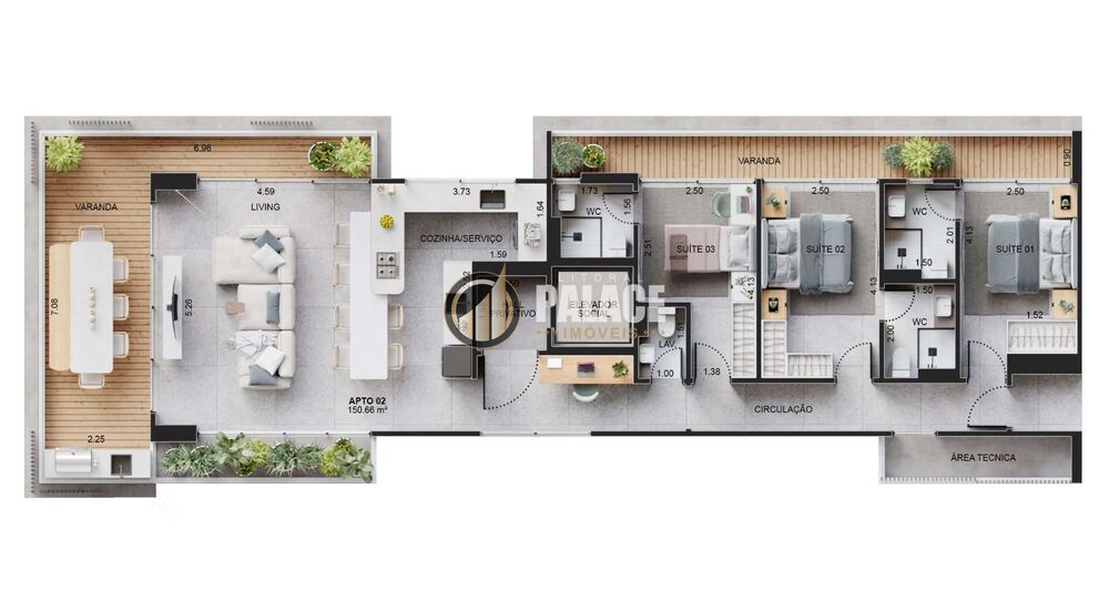Apartamento, 3 quartos, 150 m² - Foto 7