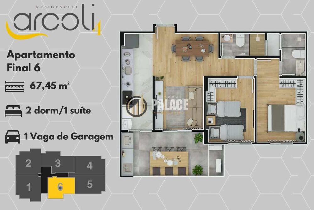 Apartamento, 2 quartos, 67 m² - Foto 8