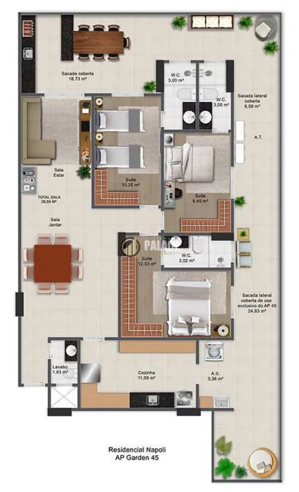 Apartamento, 3 quartos, 120 m² - Foto 5