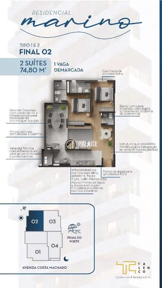Apartamento, 2 quartos, 74 m² - Foto 17